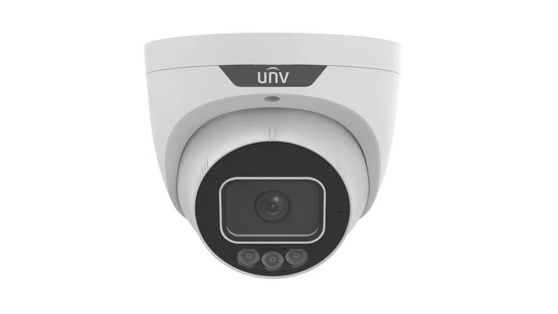 Uniview IPC3635SS-ADF28KMC-I1 5MP IP Camera 2-Way Audio Strobe Red Blue Light gallery