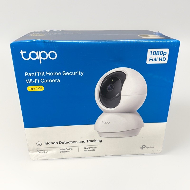 TP-Link C200 Tapo Pan/Tilt Security Camera for Baby, Pet Camera w/Motion Detecti