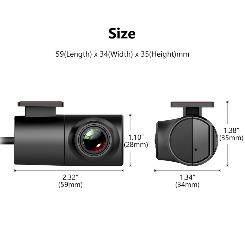 A100 Dashcam USB Type Front Camera For Eonon Android Car Stereo w/ DVR Function gallery