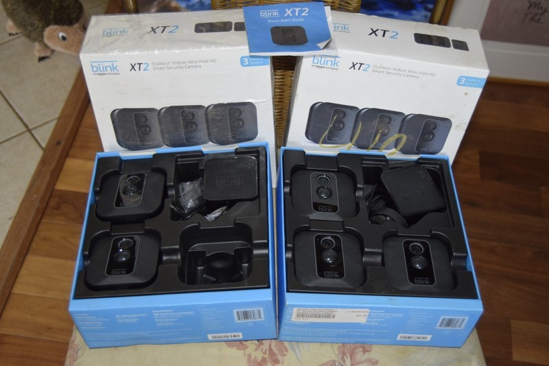 Lot of 5 (Bundle) Blink Indoor Outdoor Cameras & And 2 Sync Modules **Untested**