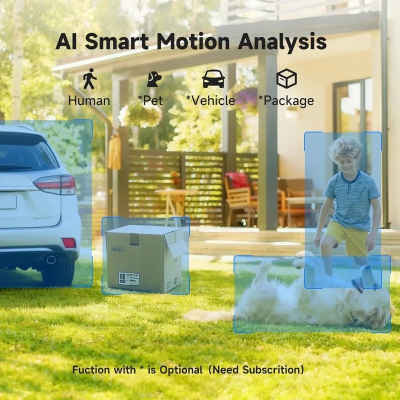 2 Pack Wireless 5G WiFi Security Camera System Smart Outdoor Night Vision 1080P gallery