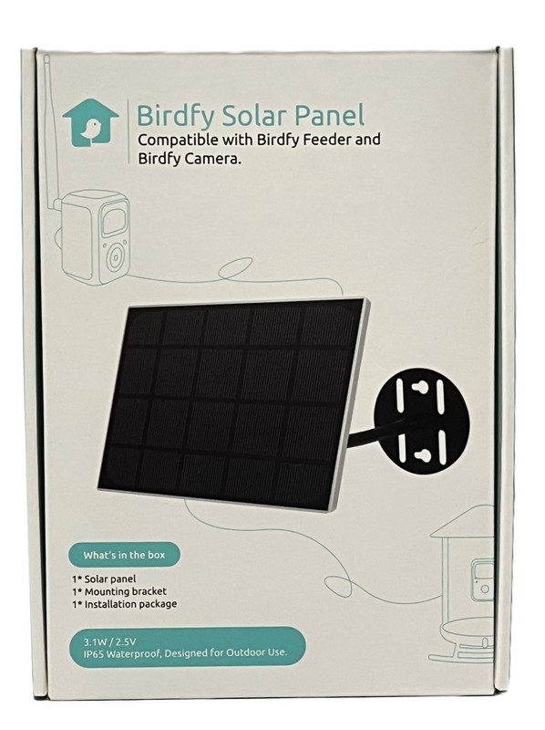 Birdfy Netvue White Solar Panel NA-S002W-2A 3.1W Red Black Cable (NOT Type-C) gallery