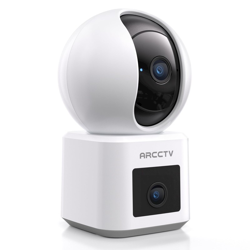 Dual Lens Indoor , 2.5K WiFi 6 Pet with App, 360° Dog for Home , 5GHz Wireles…