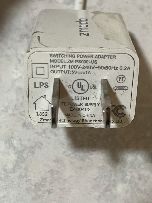 Zmodo ZP-IBI15-W / ZP-IBH15-W Security Camera Power Supply gallery