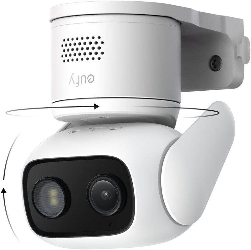 Wired Cam C31, 360° Coverage with Pan and Tilt, Indoor and Outdoor, Dual Antenna