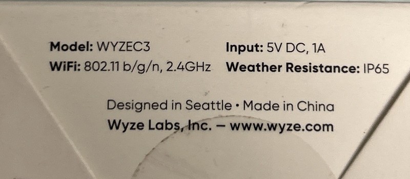 WYZE Cam V3 Indoor & Outdoor Cam Model WYZEC3 In White New gallery