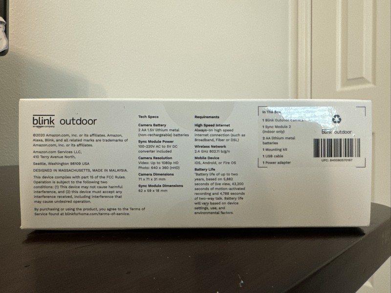 Blink Outdoor (3rd Gen) Security Camera - 1 Camera Kit (inc. Sync Module 2) gallery