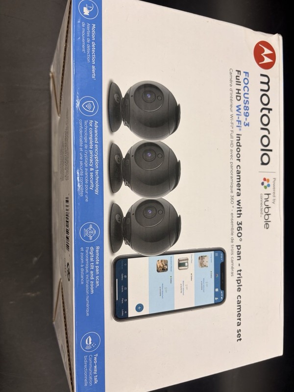 Motorola FOCUS89-3 Full HD 1080p Wi-Fi Indoor Security Camera Set (3-Pack) gallery