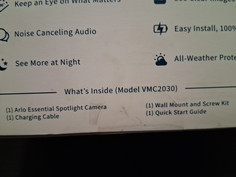 Arlo 1-pc Essential Wire-Free Security Camera 1080P Model VMC2030-100NAS NEW gallery