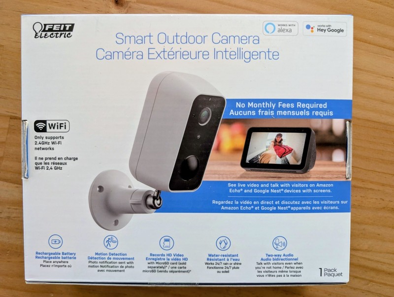 Feit Electric Camera, 1080p HD, Outdoor, Battery Powered, WiFi Smart Home gallery