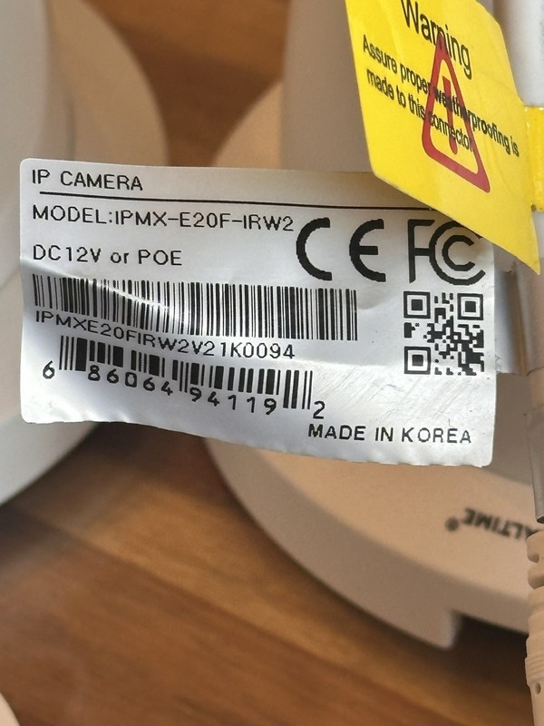 Lot of 5 IC Realtime IPMX-E20F-IRW2 2MP PoE IP Turret Cameras w/ Mounts gallery