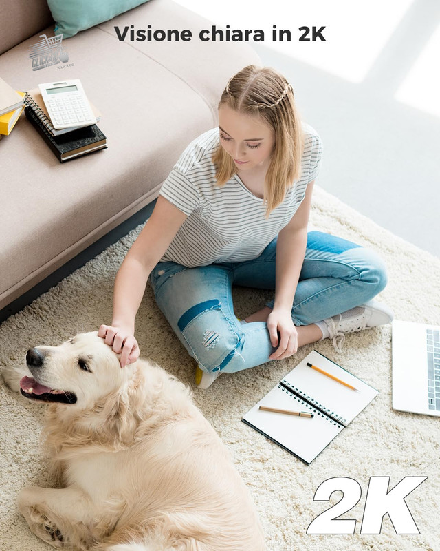 Indoor WIFI Camera Battery Wireless 2K Wireless Baby Monitor Dogs Senior gallery