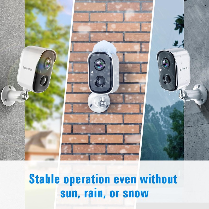 Security Cameras Wireless Outdoor, 2K Cameras for Home Security with Color Ni... gallery