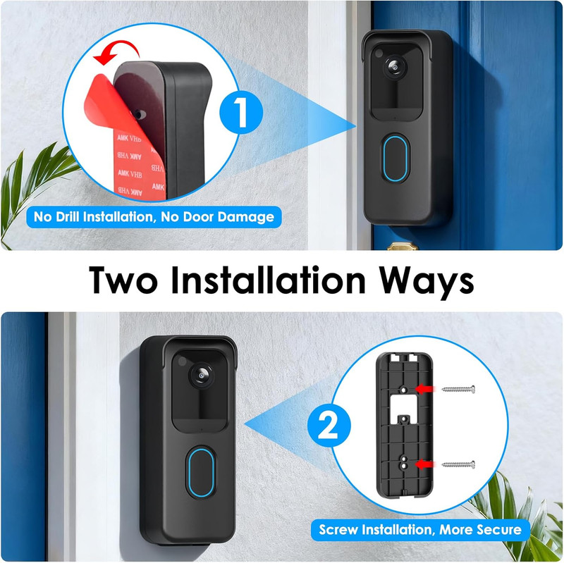 No Drill Blink Doorbell Camera Mount for All-New Blink Video Doorbell (2Nd Gen), gallery
