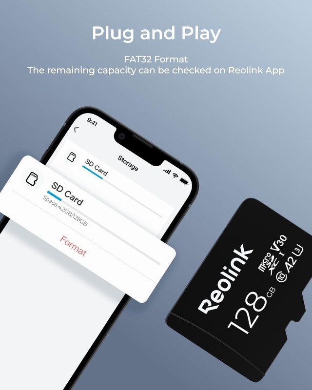 128GB V30 MicroSD Card - Essential for Continuous Security Recording gallery