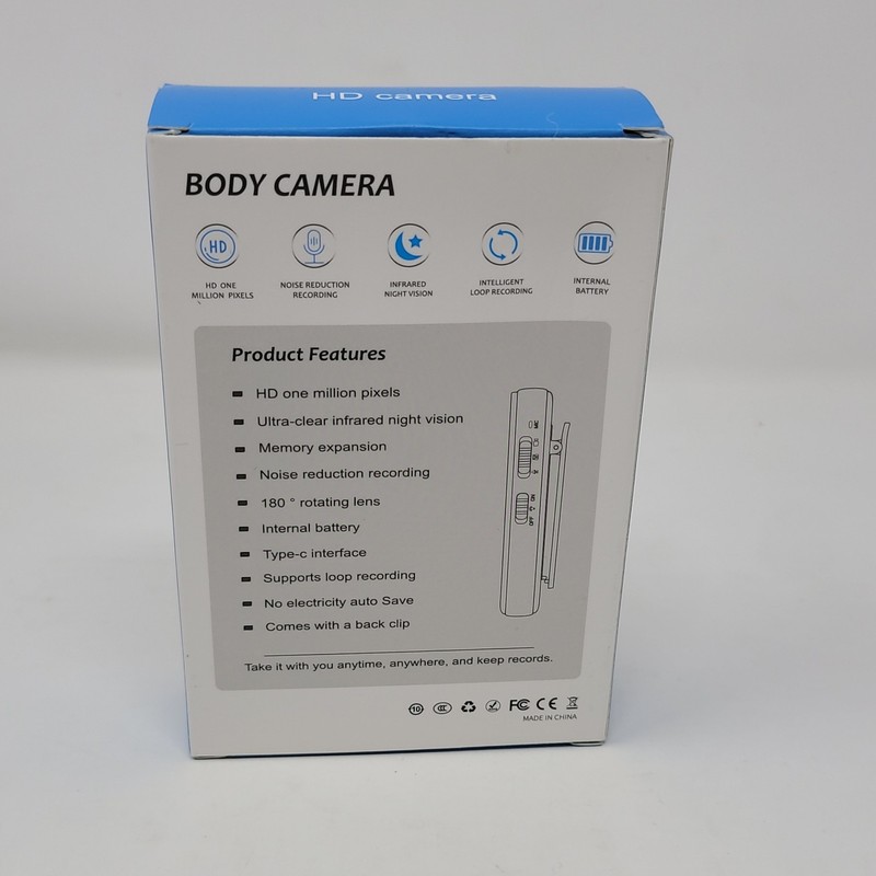1080P Mini Body Camera with Audio Clip-on Video Recorder Wide Angle Video Cam gallery