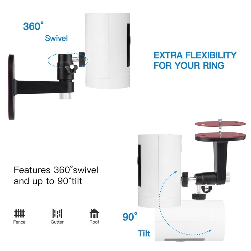 2Pack Adjustable Security Wall Mount Bracket Ring Stick Up Cam Outdoor Plus gallery