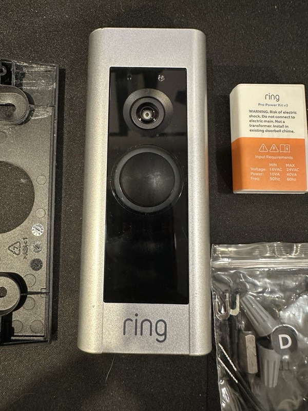 Ring Video Doorbell Pro, Pro Power Kit, 3D Motion Detection & Audio Black gallery