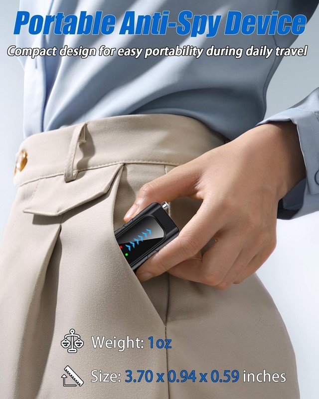 Hidden Camera & Bug Detector for Travel – Protect Your Privacy in Hotels, Car... gallery