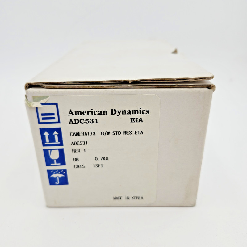American Dynamics ADC531 B&W 1/3" CCD Analog Box Security Camera New Open Box
