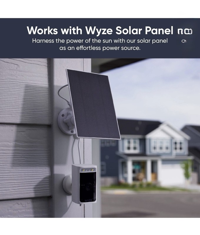 Wyze WYZECOP Battery Cam Pro Security Camera - White gallery