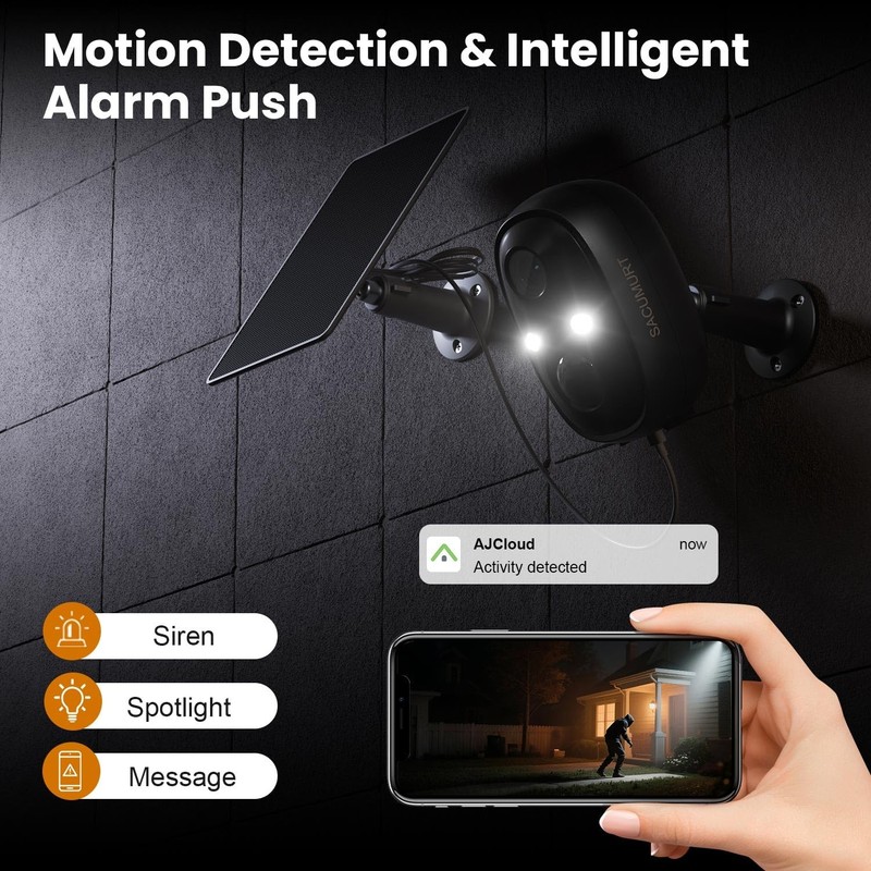 Security Cameras Wireless Outdoor, Free Cloud Storage, 2.4GHz WiFi Camera Out... gallery