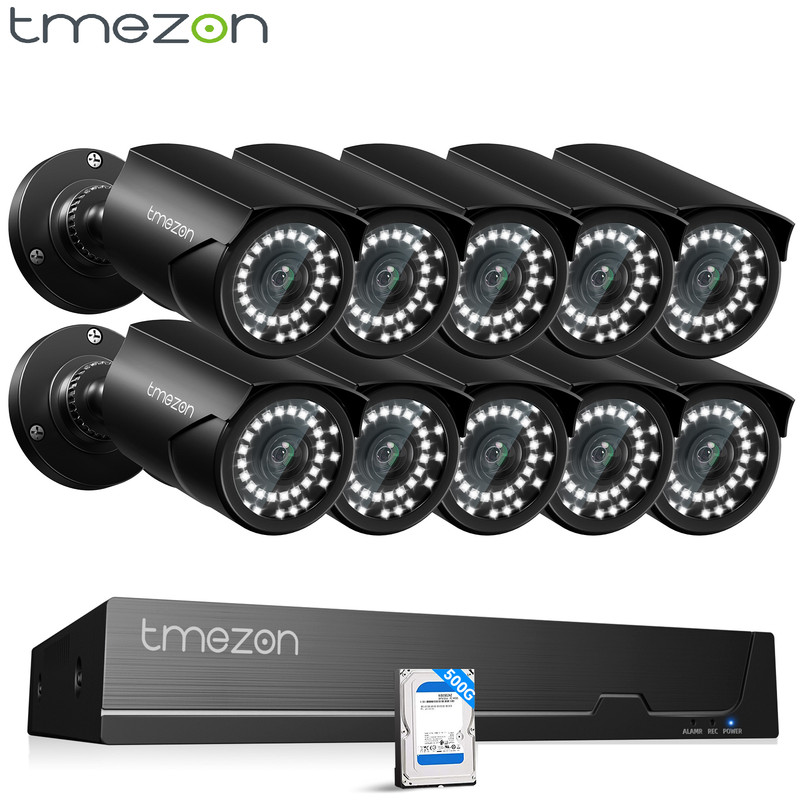 16CH 4K NVR PoE Security Camera System Smart Tracking Waterproof Home Security