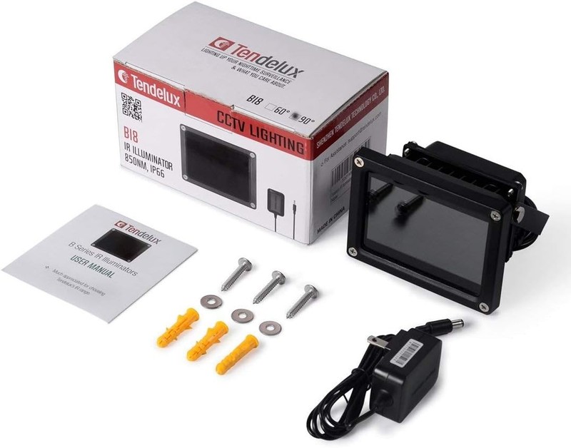 120ft IR Illuminator | BI8 Compact and Powerful 90° Infrared Light for CCTV S... gallery