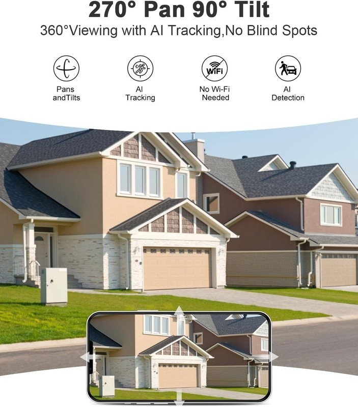 [1 YEAR NO MONTHLY FEES] Solar Powered No Wifi Camera Built-In 4G LTE SIM Card gallery