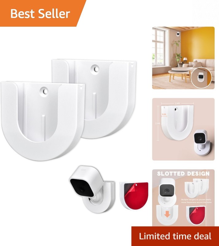 Blink Mini Indoor Camera Wall Mount – 2 Pack with Easy Adhesive Installation