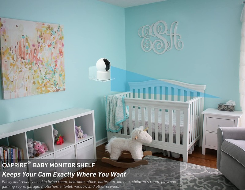 Acrylic Floating Wall Shelves Set of 3 for Cameras, Baby Monitors, Speakers -... gallery