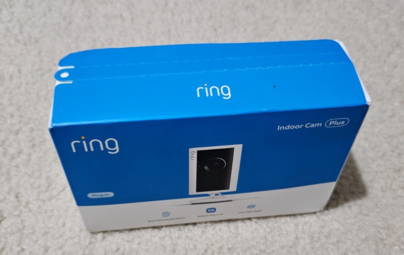 Ring Indoor Cam Plus 2K, White, SEALED (newest version)