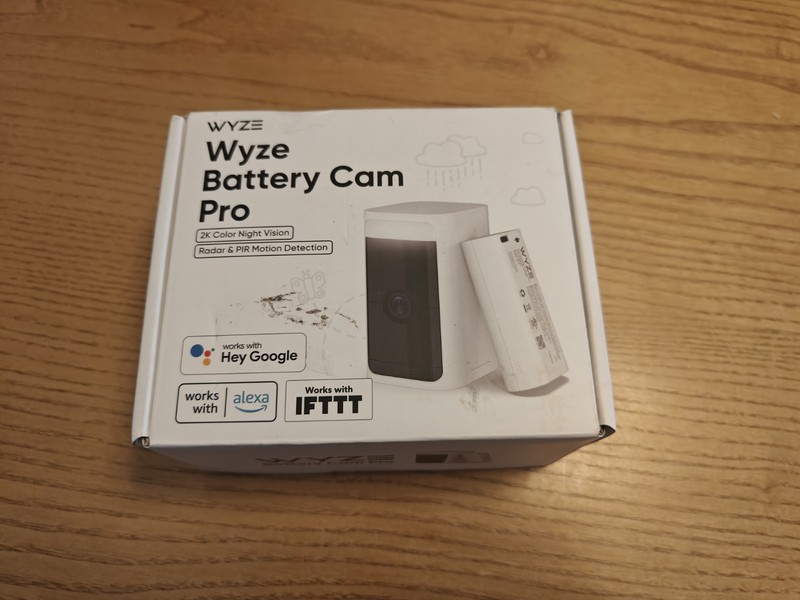 Wyze Battery Cam Pro, Wireless Indoor/Outdoor Home Security Camera, with 2k HD C