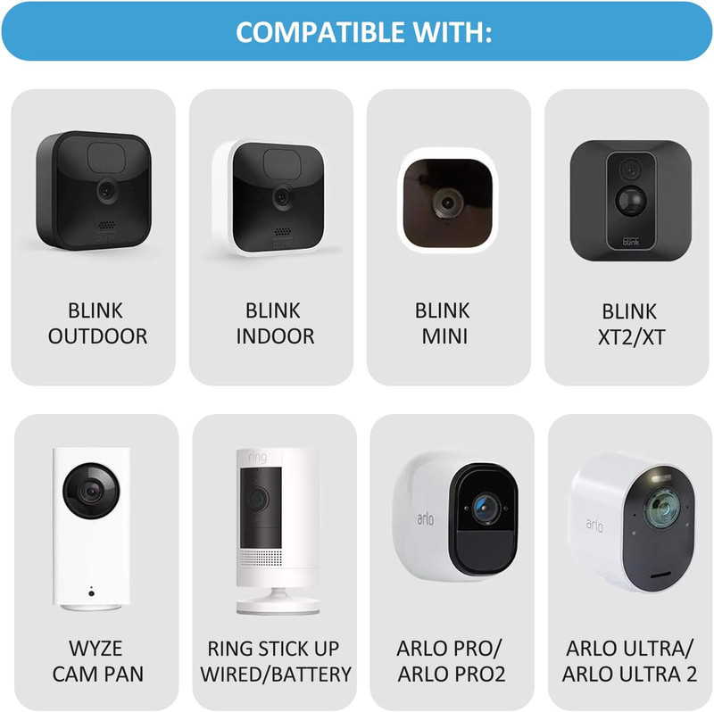 Blink Outdoor Camera Mount, 360 Degree Adjustable Indoor/Outdoor Wall Mount gallery