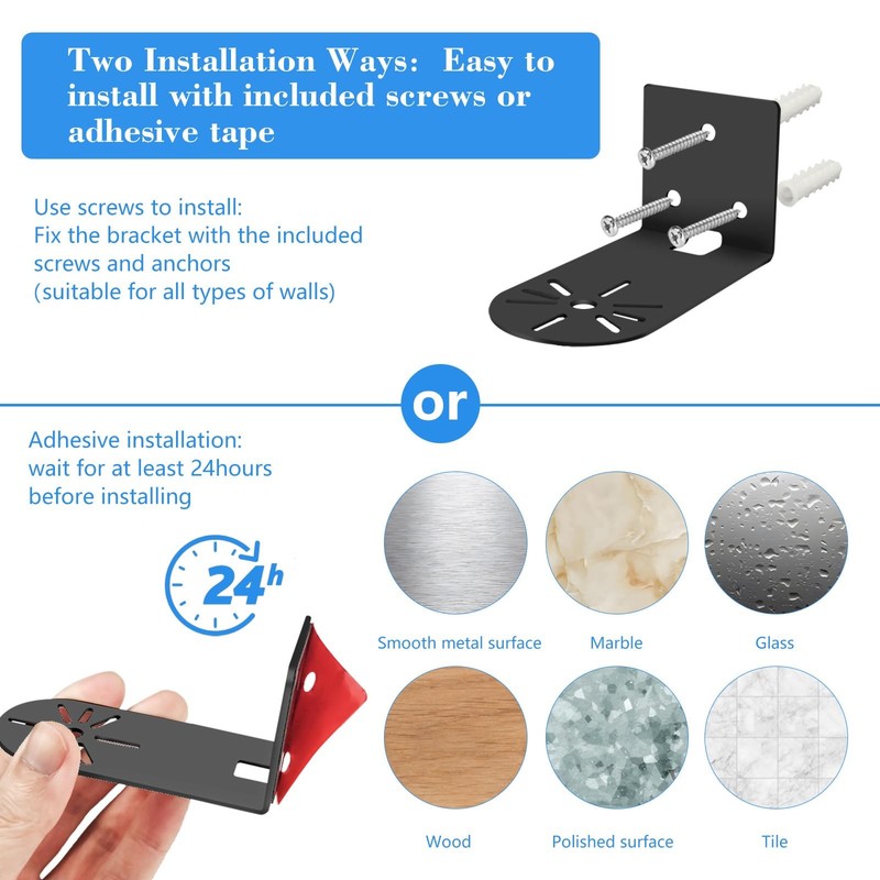 2 PCS Adhesive Wall Mount Fits Indoor Cam 1st 2nd Gen Metal Camera Holder gallery