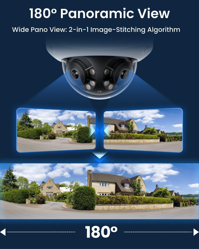 REOLINK Duo 3V Poe, 16MP UHD Dual-Lens Poe Security Camera with 180° Panoramic, gallery
