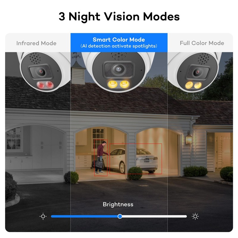 ONWOTE 2 Way Audio 4K 8MP PoE IP Camera, AI Human Vehicle Detection Activate ... gallery