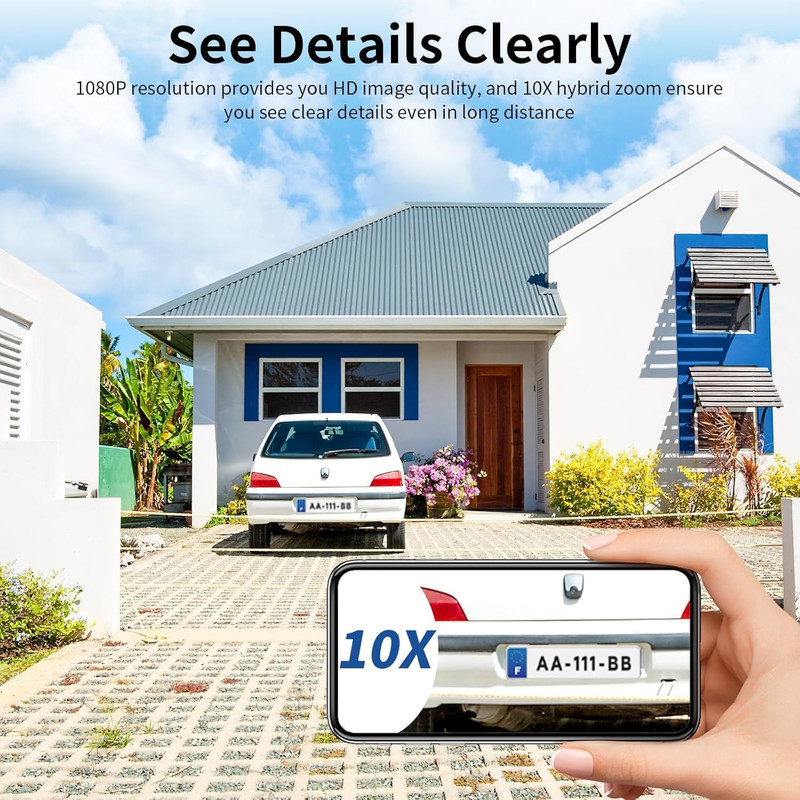 Three-Lens Security Camera,2K Outdoor Camera,Human Detection,Home Security Camer gallery