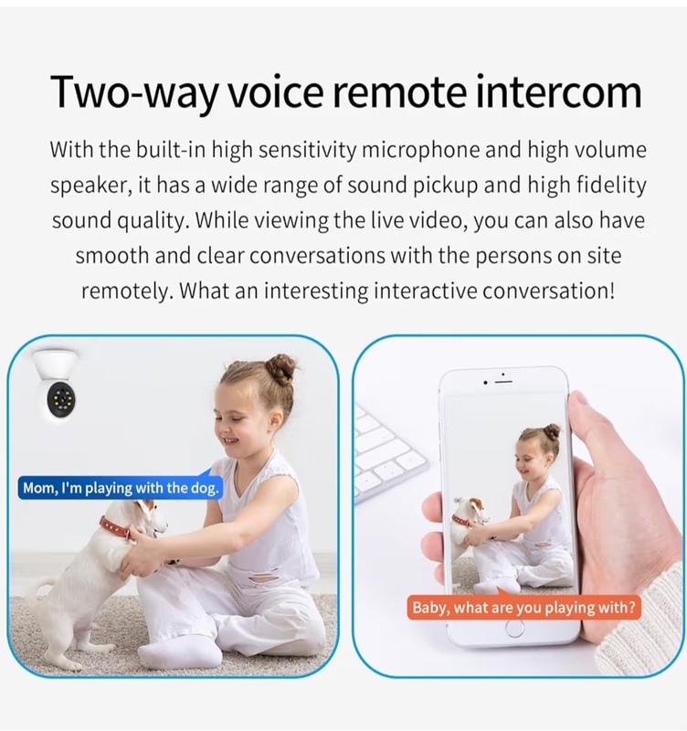 EVERSECU HD 2K 3.0MP WiFi Home Security Camera, Pan/tilt gallery