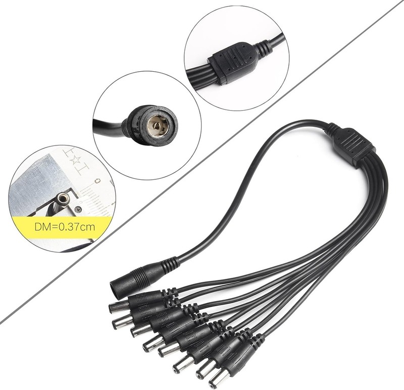 12V 5A Security Camera Power Adapter w/ 8-Way Splitter gallery
