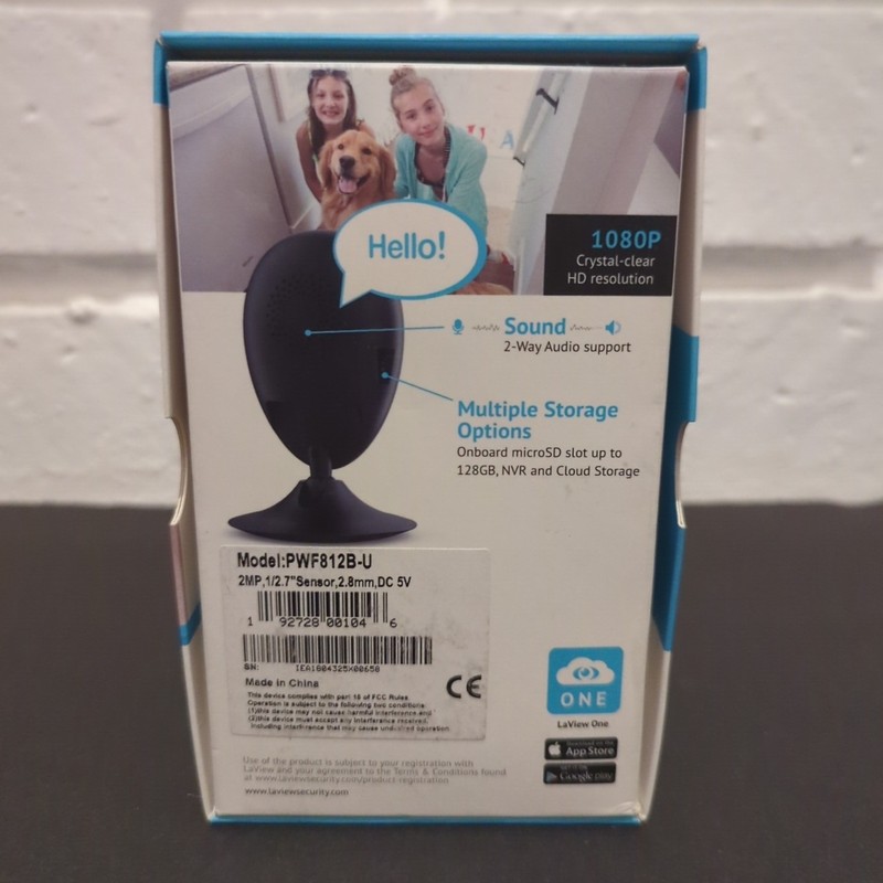 LaView 1080p HD Wifi Security Camera One Dot - PWF812B-U gallery