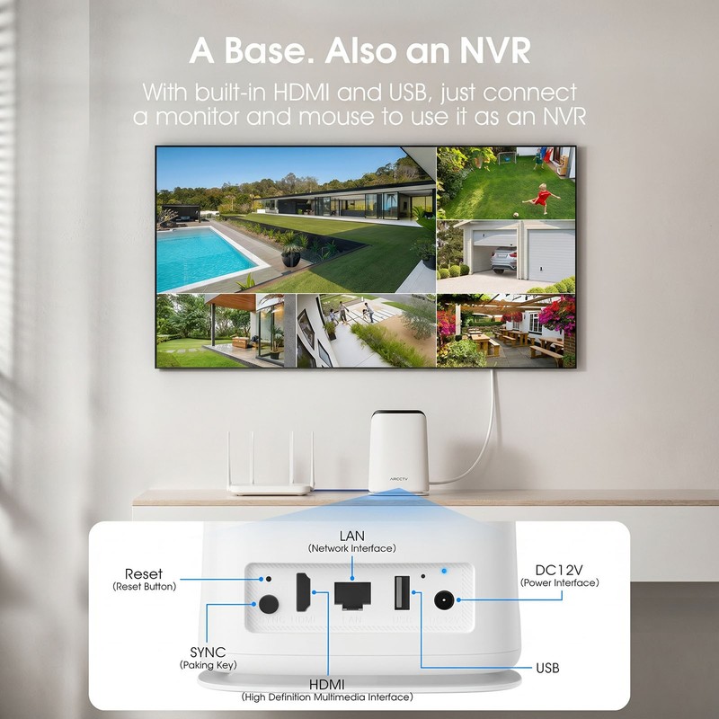 ARCCTV Solar Battery Powered Wireless Security Camera System WiFi Audio Outdoor gallery