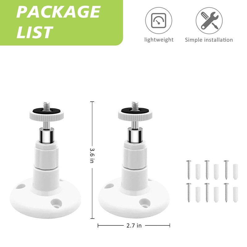 2 Pack Wall Mount Compatible with Wyze Cam Pan V3 Indoor Outdoor Security gallery