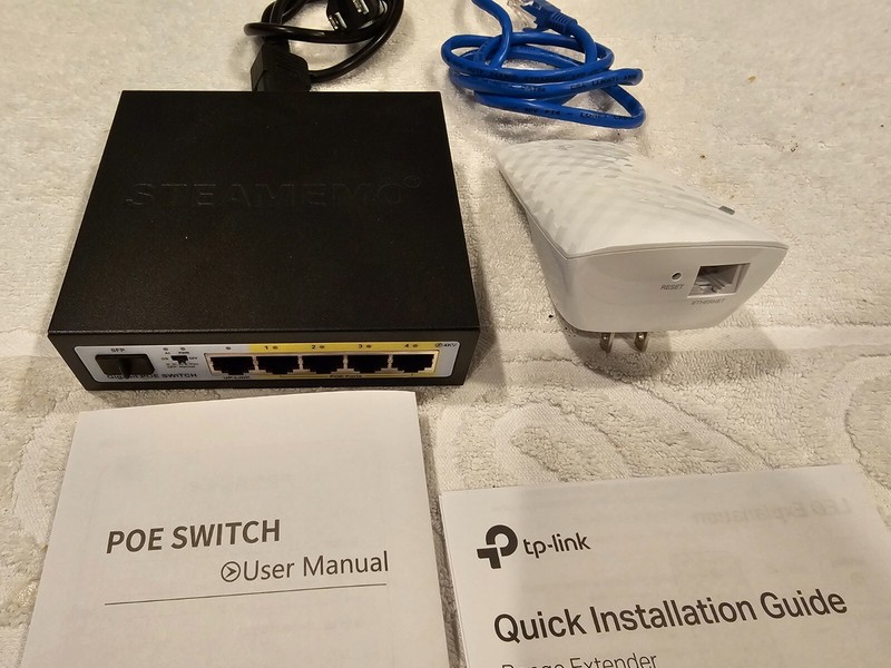 Network wire to wireless converter set up for use with Lorex wired camera gallery
