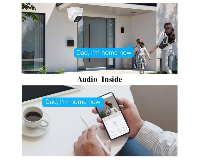 4K/8.0 Megapixel & 130° Ultra Wide-Angle with Audio PoE Dome Outdoor HomeCameras gallery