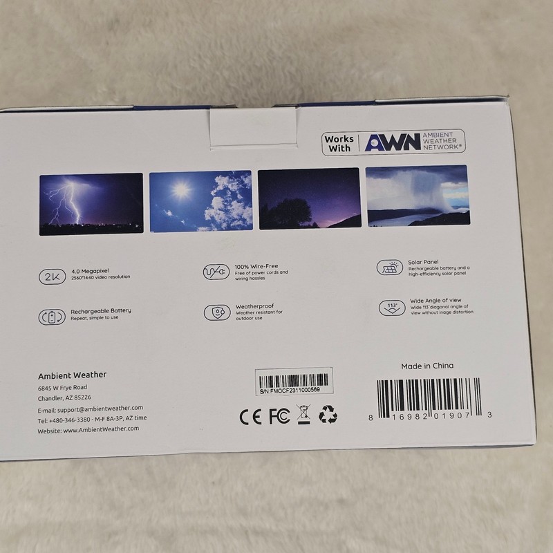 Ambient Weather Network Solar Wi-Fi Camera (AMBIENTCAM2) gallery