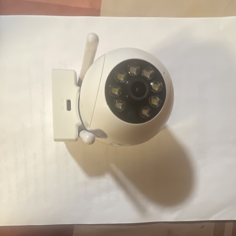 Wi-Fi IP Surveillance Camera, Night Vision, White, Indoor/Outdoor, Wall Plug-In