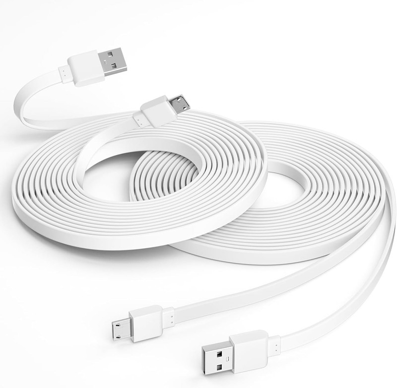 2 Pack 25FT Camera Power Cord for Wyze Cam V3/V4/OG/Pan V2 Ring Indoor Cam Si... gallery