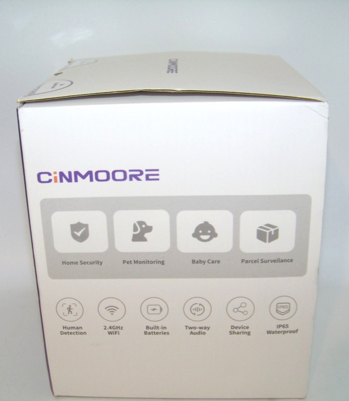Cinmoore BC22U Wireless WiFi Battery Security Camera 4 Pack 2-Way Audio, SEALED gallery