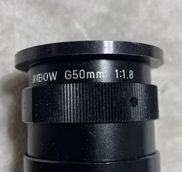 Rainbow G50mm 1:1.8 C-Mount Surveillance Camera Lens 50mm gallery